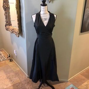 Vintage Zara black wrap dress. Size large
